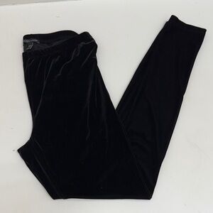 Eileen Fisher Black Velvet Leggings